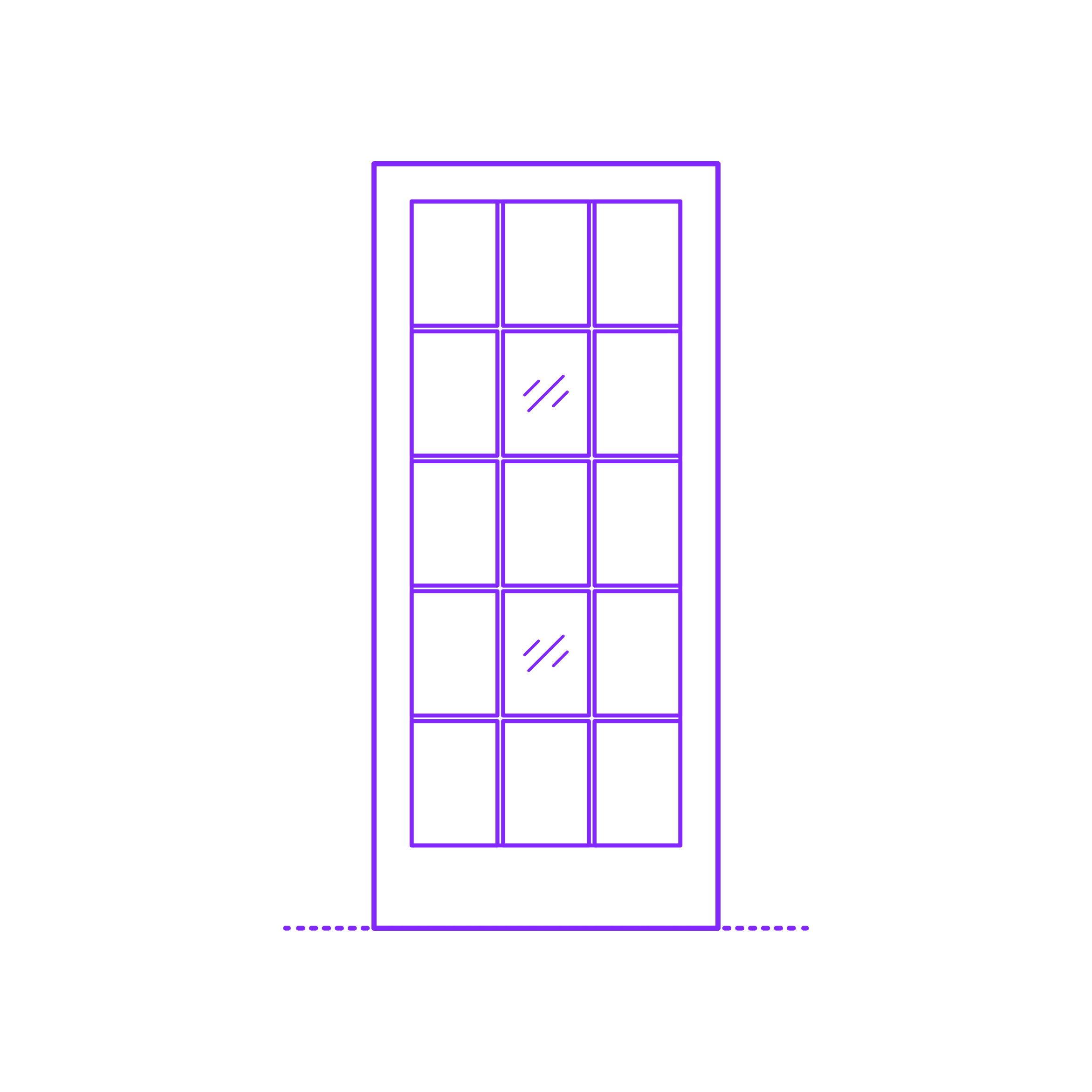 Buildings Interior Doors Lite Interior Door Grid 15 Panels Outline Drawing Svg Vector Free Vectors
